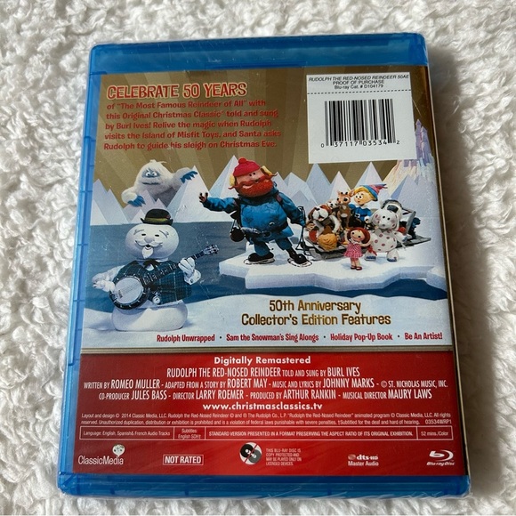 Rudolph The Red Nosed Reindeer 50th Anniversary Collectors Edition Blu-Ray - Picture 2 of 2
